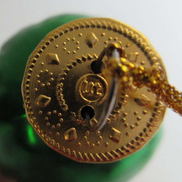 Pickle Glass Ornament by Unique Treasures Handcrafted Green Ombre 4" Good Luck - Picture 6 of 11